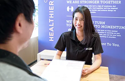 受付でのご案内